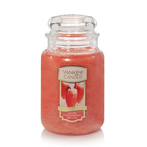 양키캔들 라지자, 화이트 스트로베리벨리니, 623g, 1개