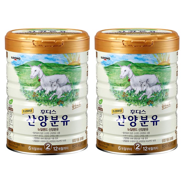 일동후디스 프리미엄 산양분유 2단계, 800g, 2개
