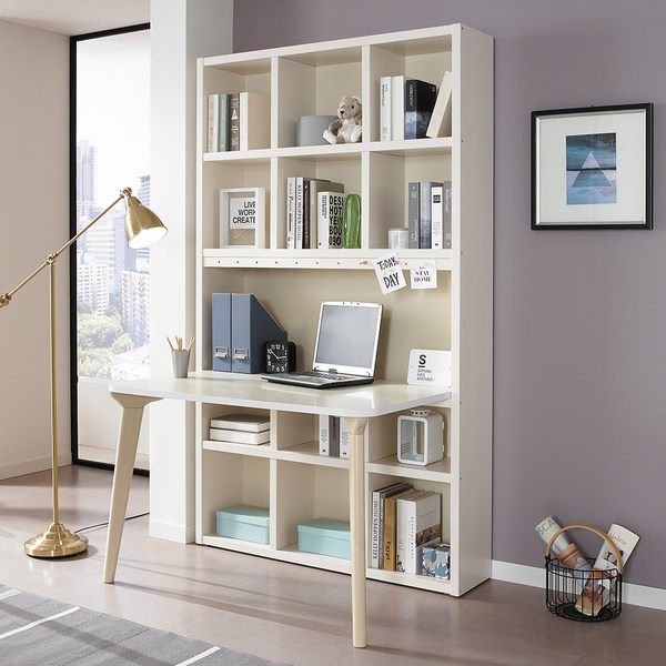 데코라인 사라 전면책상 방문설치, 아이보리