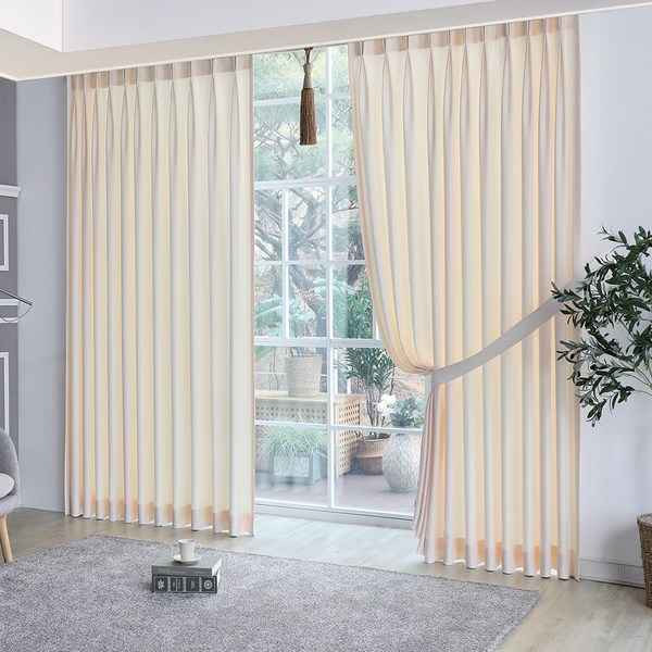 까사펠리체 나비주름 콤비 생활 암막커튼