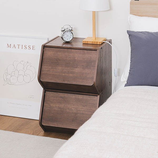 아이리스 펠리컨 도어형 공간박스 STB-400D, 브라운