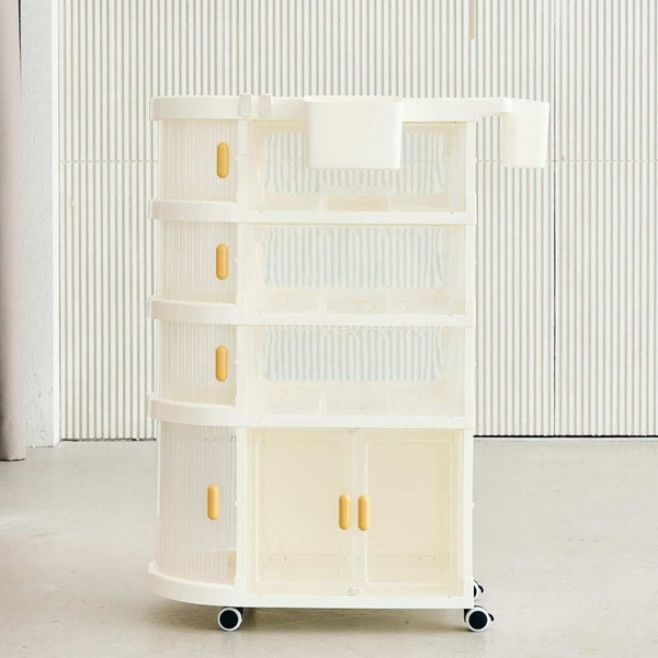  아가짱 기저귀정리함 C타입 1도어+3서랍, 혼합색상, 1개 