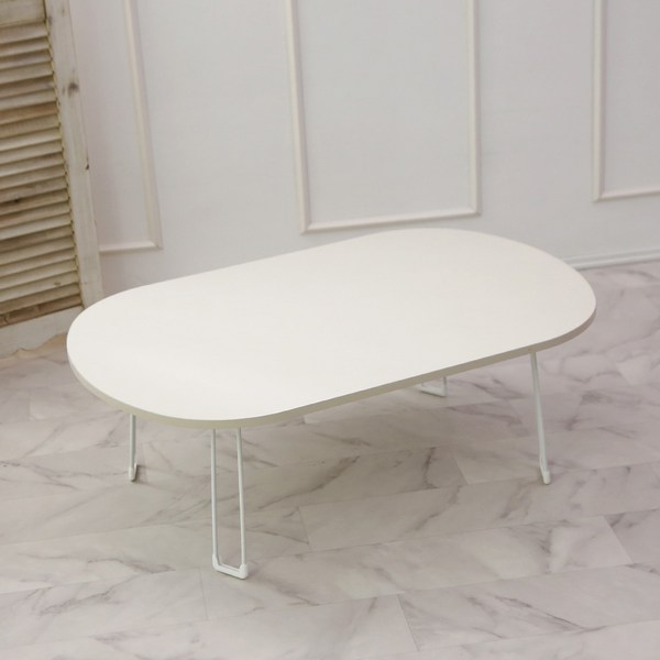 트리팜 LPM 오브제 라운드 높이조절 접이식 테이블, 그레이 무광