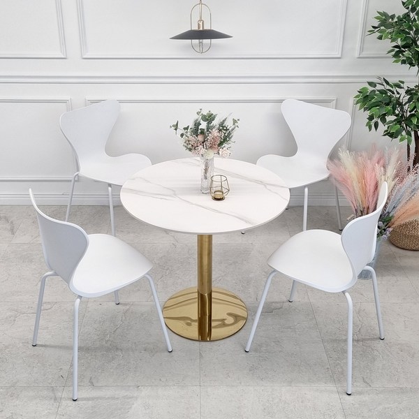  비에프컴퍼니 세븐 체어 4p, 화이트, 4개 