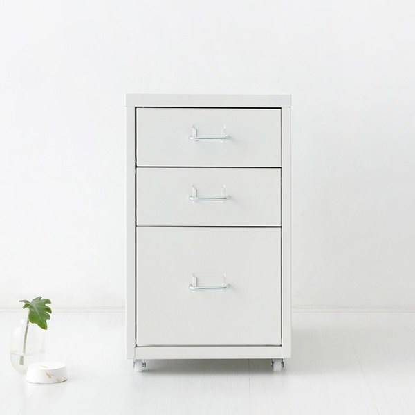 마켓비 FIHA 낮은서랍장 2.1단, 화이트