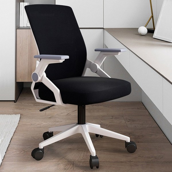  SeekFun 사무용 사무실 회의실 강의실 학생용 자세교정 공부의자, 화이트 