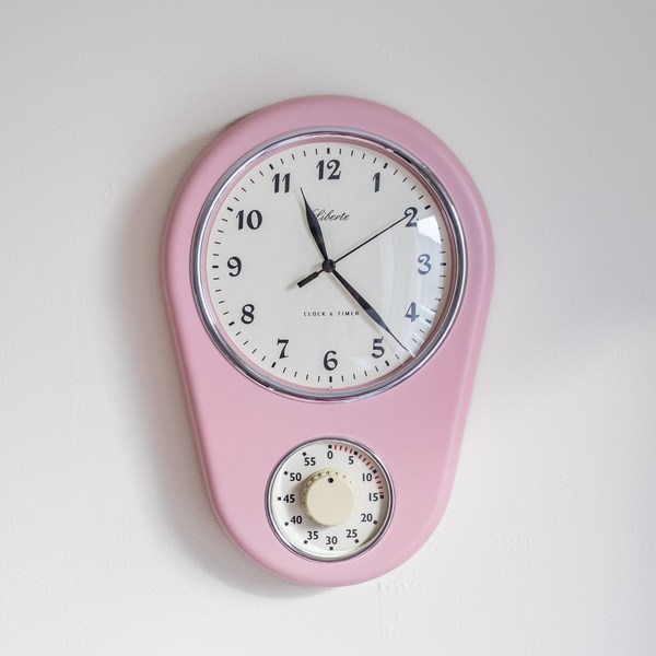 리베르떼 빈티지 무소음 벽시계, 로즈핑크