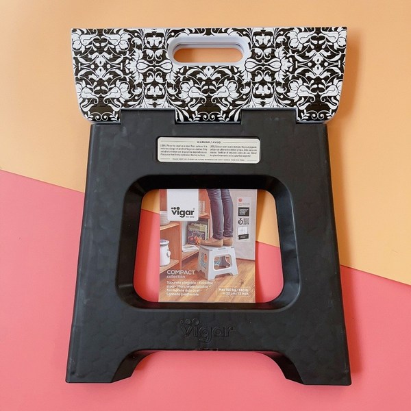 스페인 Vigar 플라스틱 폴딩 휴대용 의자 가정용 야외 접이식 발판 간이 스툴, 38.AL(32cm), 1개