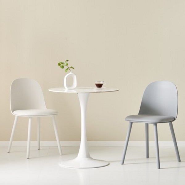 [당일발송]에포크 로이 2인 세라믹 식탁세트, 원형 600, 선택안함