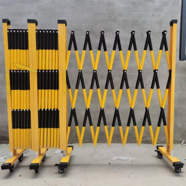 자바라 대문 바리케이트 바리게이트 이동식 안전 휀스 차단기 공장 학교 학원 5M 10M, 1.2X5M-블랙옐로우, 1개