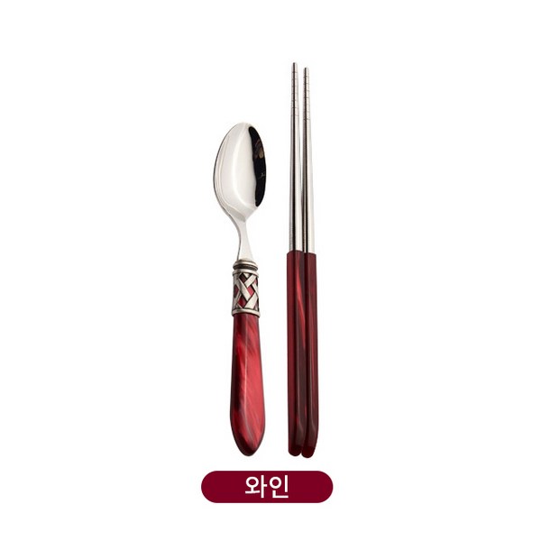 까사부가티 알라딘 커트러리 스푼 젓가락 (한식세트), 와인 {BUGA_SET_A_6}