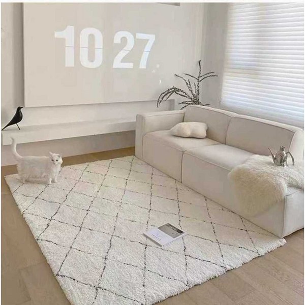  모로칸 러그 모로코 거실 장모 양털 카페트 북유럽 