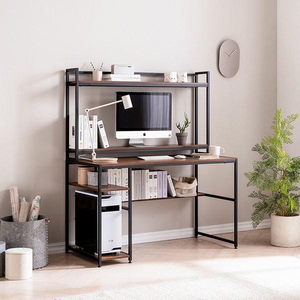  루디 선반 책상 (색상선택), 화이트 