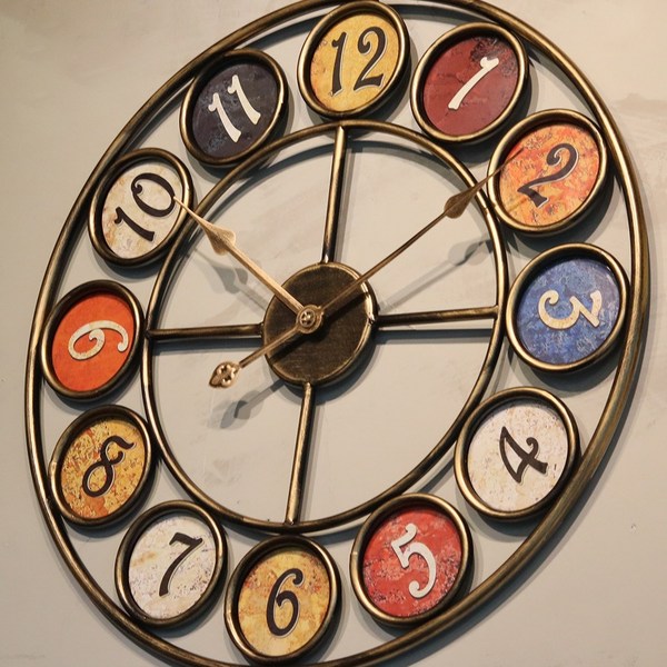  더웨스트 60cm 빈티지 대형 무소음 벽시계 엔틱 레트로 인테리어, 3. 앤틱 골드 