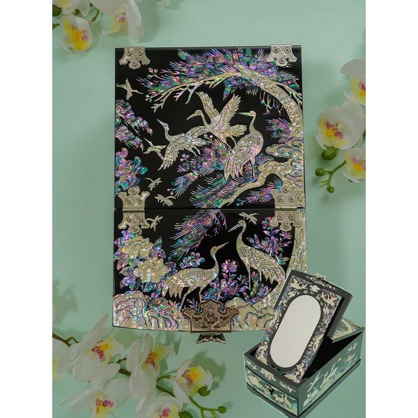 결혼예물예단함 나전칠기 자개경대, 1개, 포장없음