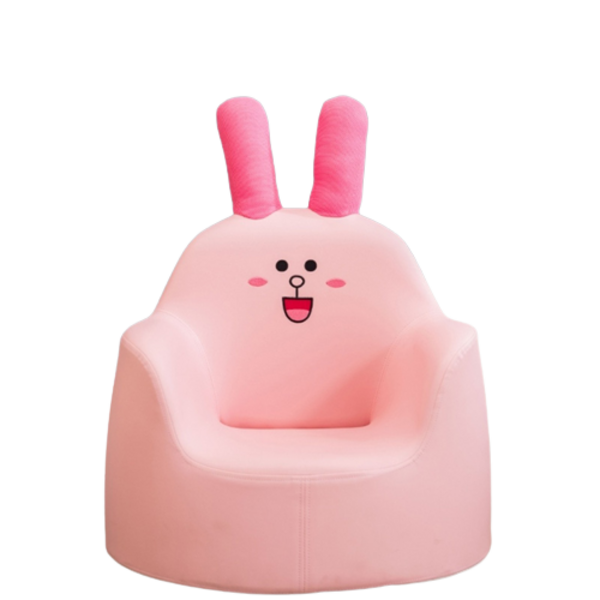  칠나무 1인용 유아쇼파 아동 캐릭터 토끼소파 공룡소파, 핑크(토끼) 