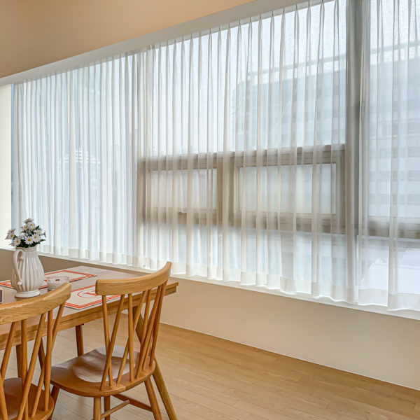 커텐하우스 린넨 나비주름 커튼 2p