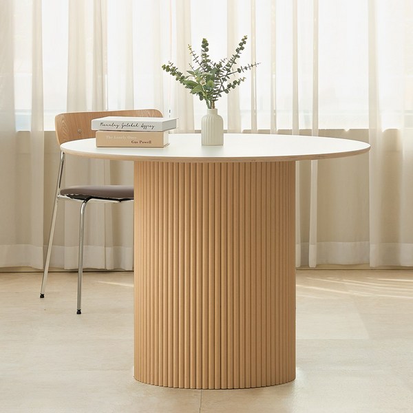 [FENIX] 템바보드 라운드 1000 내추럴 테이블, BLACK, CHAMPAGNEGOLD