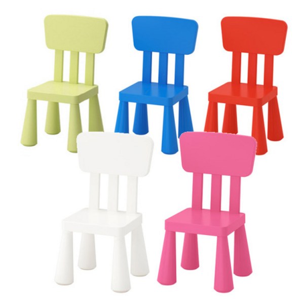 이케아 MAMMUT 맘무트 등받이의자유아의자아기체어아동의자어린이의자실내외겸용 -인증, 블루_003.653.49, 1개