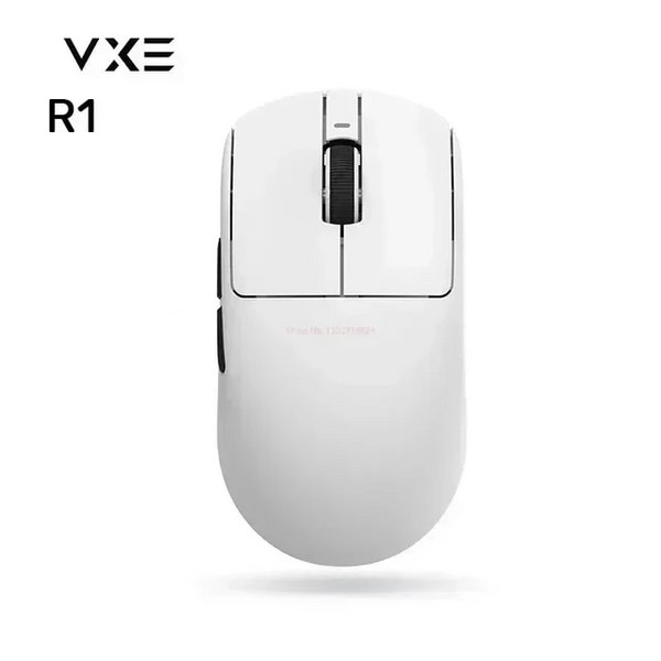 마우스(게이밍마우스) VXE 잠자리 R1 프로 맥스 Se 라이트 무게추 발 3395 Nordic52840 2khz 스마트 스피드 X 저지연 FPS 게임 선물, 없음, 1) VXER1