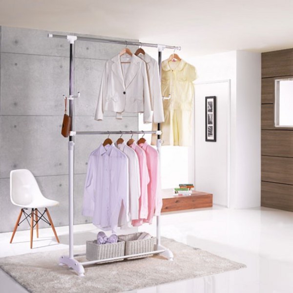  왕자 뉴2단대형이동식행거_색상선택형 이동식행거, 화이트(nhc646) 