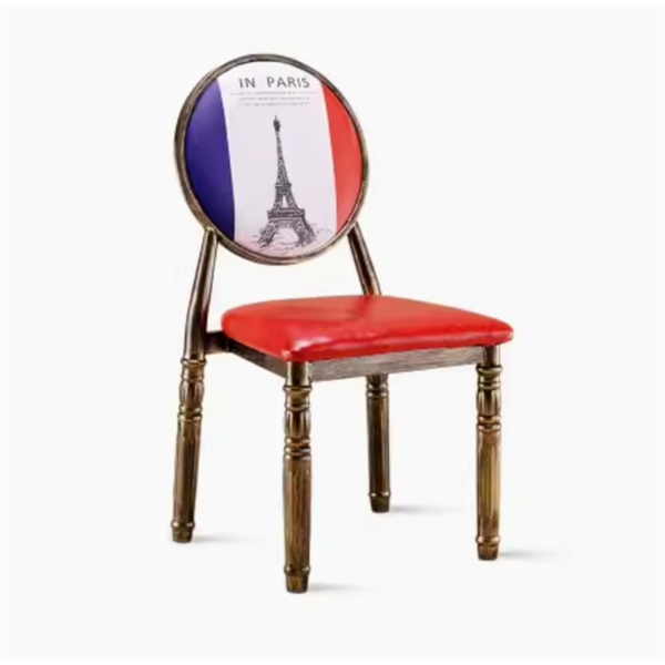 그림 풍경화 인테리어 식탁의자 북유럽 엔틱 빈티지 원목 주방 홈 체어, I, 1개