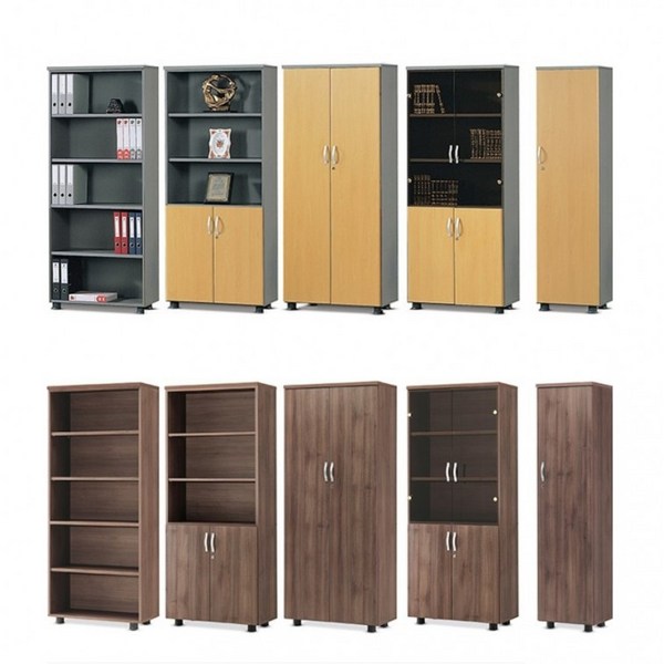 사무실 5단 책장 가구샘 오픈장 하문장 올문장 사무용 가구, 5단하문장_월넛
