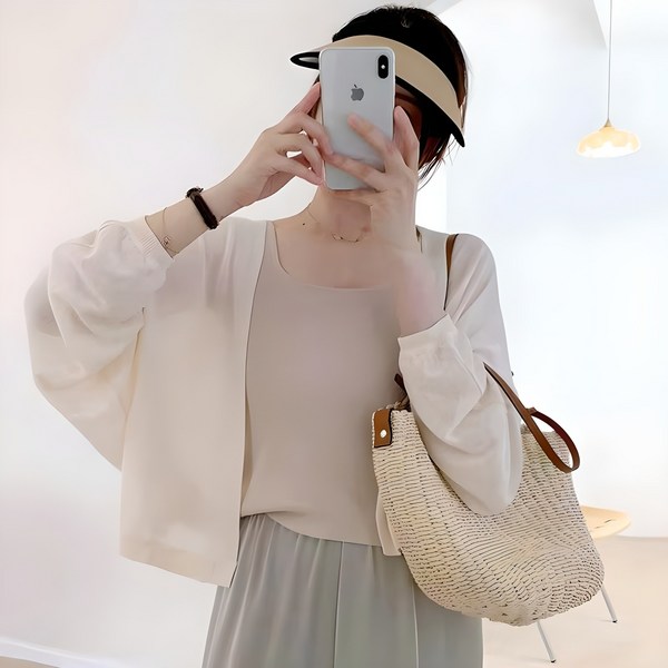 여름 린넨 크롭 볼레로 가디건