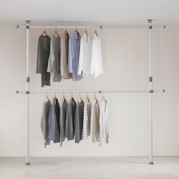  왕자행거 왕자 점보2단조절행거_아이보리실버_811, 단일옵션 