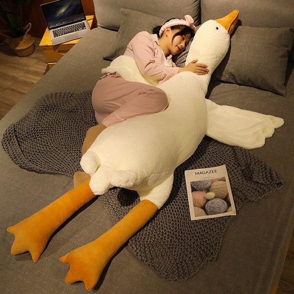 다루미 거위 바디필로우 롱쿠션 동물인형 쿠션