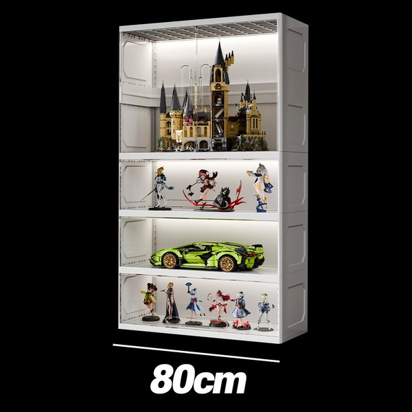 QKT 대형 레고 장식장 피규어 건담 위스키 양주 와인 진열장, 피규어4, 60cm