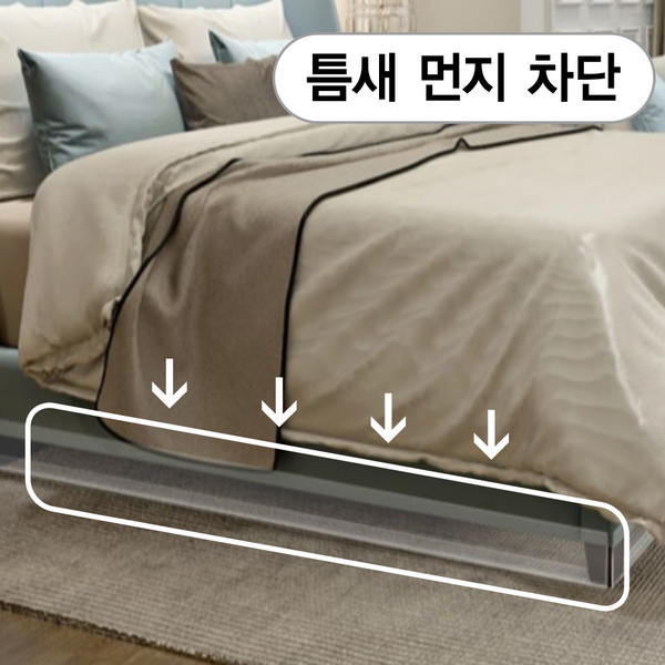 ILKEO 프리미엄 쇼파 밑 먼지차단 가림막, 100cm x 4cm x 12m 2개입, 1세트, 투명