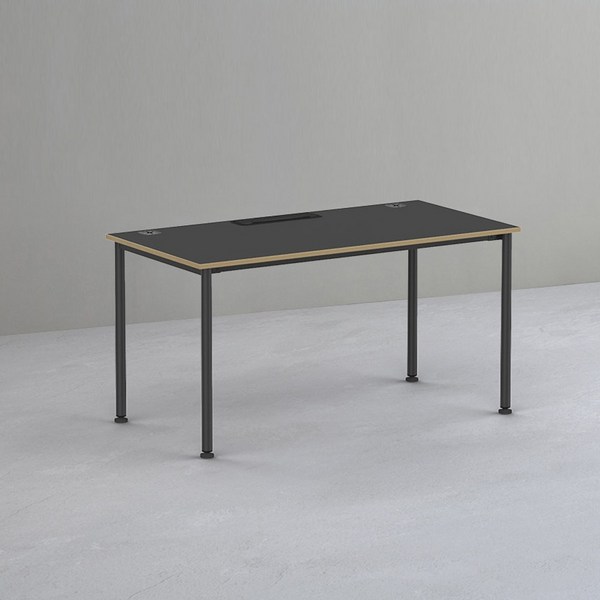 심플즈 1800x700 O2 컴퓨터 노트북 책상 OD018, 스토리지 전선캡형, 화이트+화이트