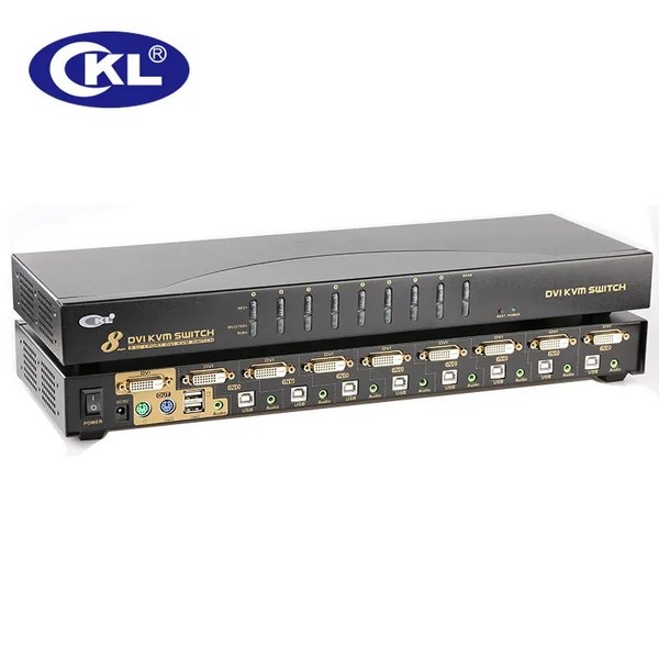 CKL 8 포트 USB PS2 DVI KVM 스위치 오디오 자동 스캔 PC 모니터 키보드 마우스 DVR NVR 스위처 1080P CKL9138D, 1.우리에게