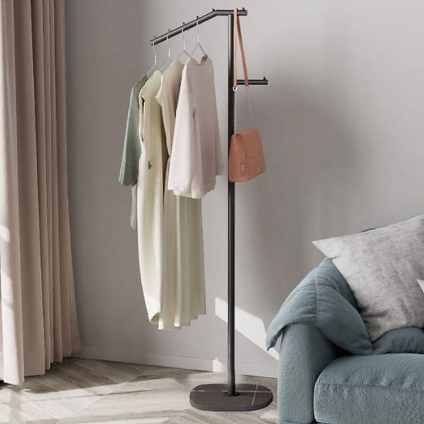 대리석 스탠드 옷걸이 옷가게 ㄱ자 코끼리 행거 양방향, 선택01.코끼리행거 양방향 블랙