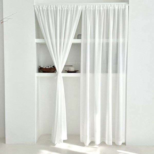  커텐하우스 도톰쉬폰 가림막 가리개 커튼 