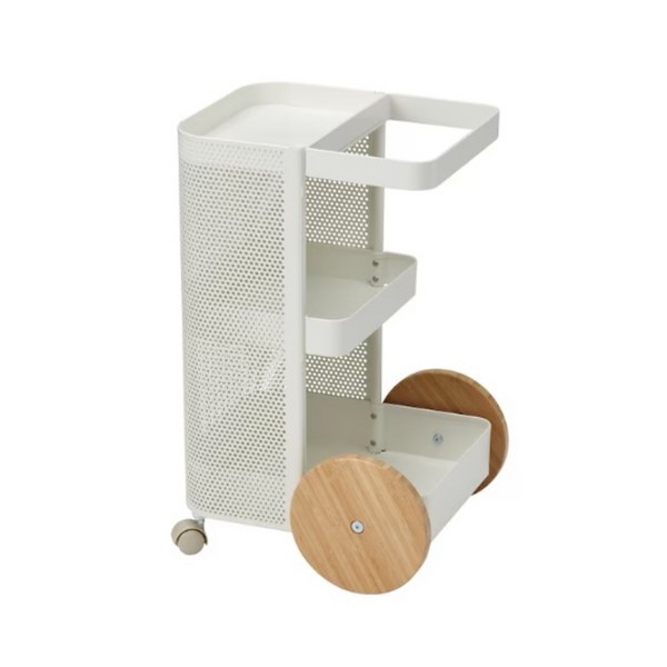이케아 다일리엔 이동식 카트 선반 수납, 화이트
