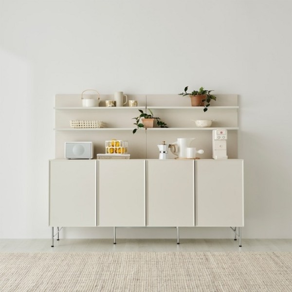 한샘 아카이브 160cm 멀티수납장_선반형 (3종 택1), B형 : 코발트 블루(B)