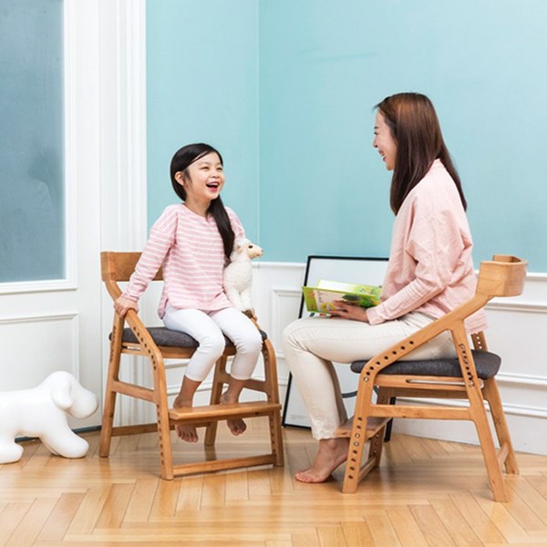 높이조절 식탁의자 비카 스텝판, 페브릭