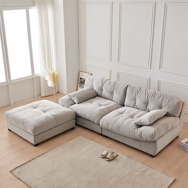 이노센트 하늘 N1 워셔블 구스 아쿠아텍스 패브릭 모듈형 3.5인용 소파, 그레이, 3.5인 소파 i104099