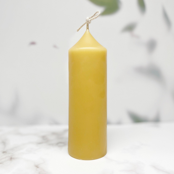  컨텔리 100% 천연 밀랍캔들 기도초 1개, 원기둥형 