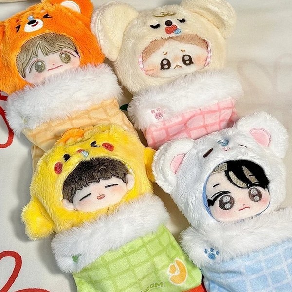 지오몽 10cm 인형옷 에니멀 슬리핑백 무속성 의상 아이돌 인형 옷 입히기, 엘로우 병아리