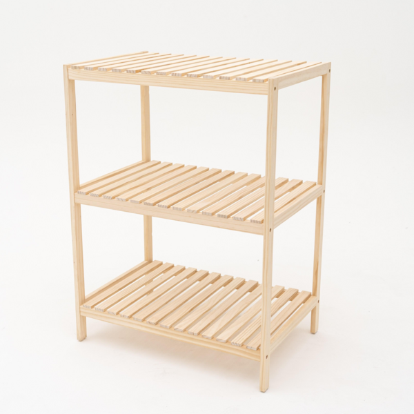 리빙오보제 원목 3단 렌지대 수납장