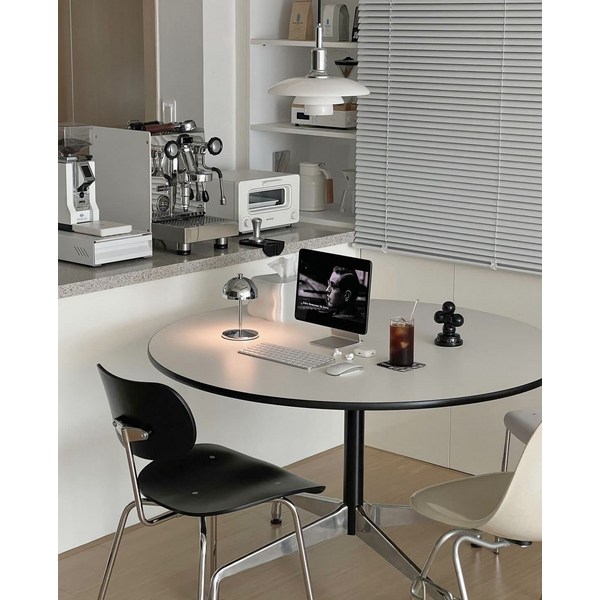  Eames 허먼밀러 임스 라운드 테이블 카페 다이닝 원형 식탁 100 110 120, 120x120x75cm 