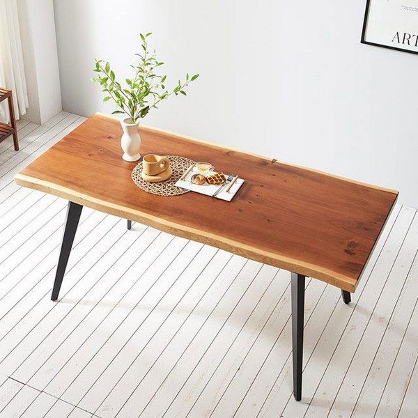  리치하루 1800 우드슬랩 식탁테이블, 투톤 