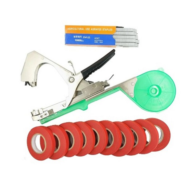 농작물 자동 결속기 세트 원예 식물 묶는기계 바인딩 테이퍼 고추 끈 테이프툴, 1개