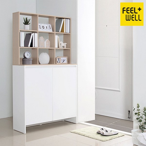 필웰 필웰무노파티션신발장겸수납장세트-DVX 파티션, 화이트