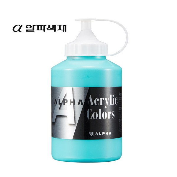 알파 실버레벨 아크릴물감 500ml 낱색 / 옵션선택, 901 Titanium White