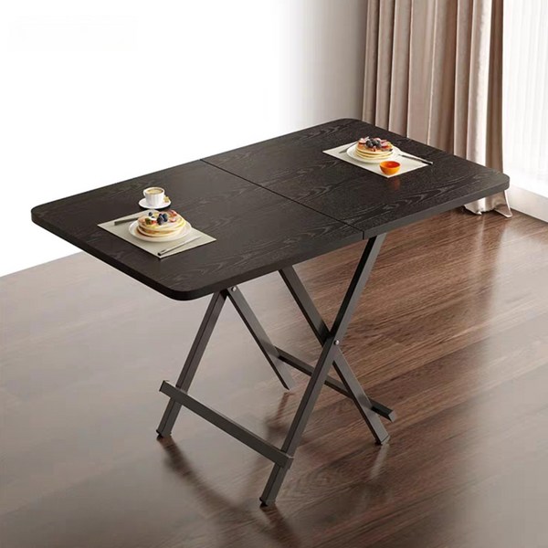 코믈리 다용도 접이식 식탁 테이블, 블랙120*60*74CM