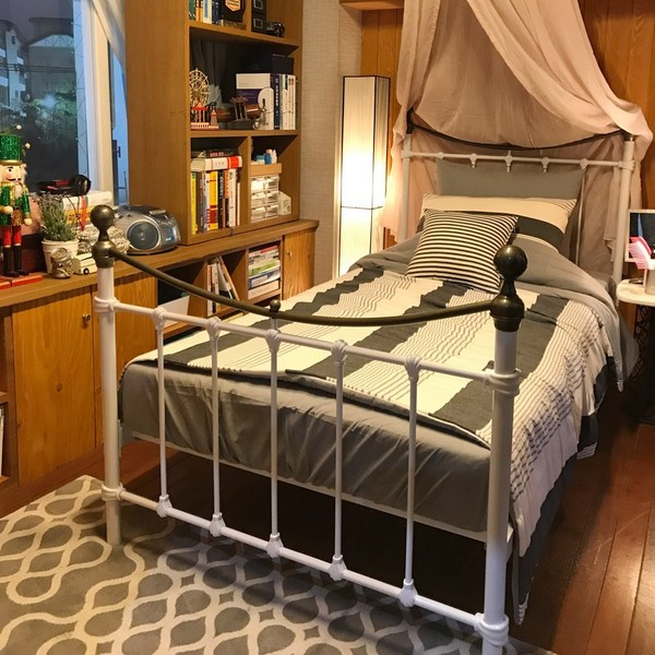  홈페리코리아 소그노클래식 슈퍼싱글침대 철제침대 철재침대 이케아침대, 소그노화이트(프레임만) 